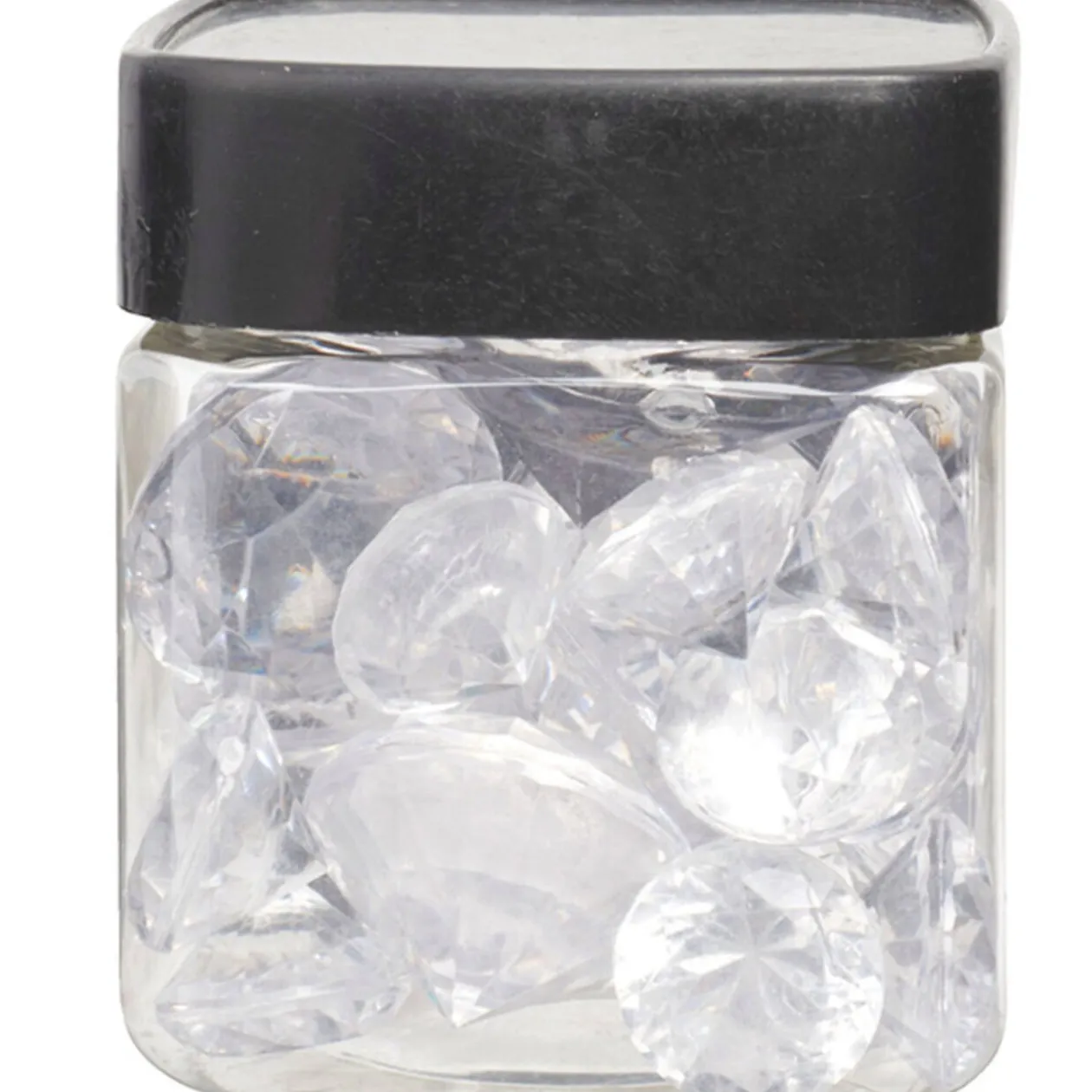 Diamants décoratifs blancs transparents