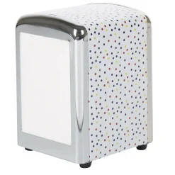 Distributeur de serviettes en papier motif pois multicolores