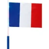Drapeau avec embout lumineux supporter France