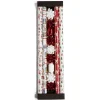 Ensemble papier cadeau Noël 2m x4 avec noeud x7 ruban x3 rouge et blanc