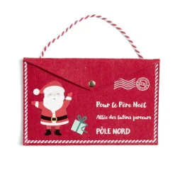 Enveloppe en feutrine pour le père Noël - 2 modèles