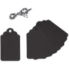 Etiquette cadeau noir ou marron x 8