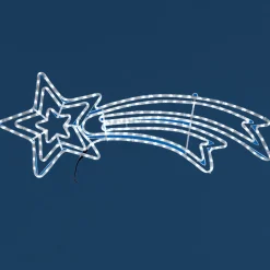 Etoile filante de Noël lumineuse L119 x H46 cm