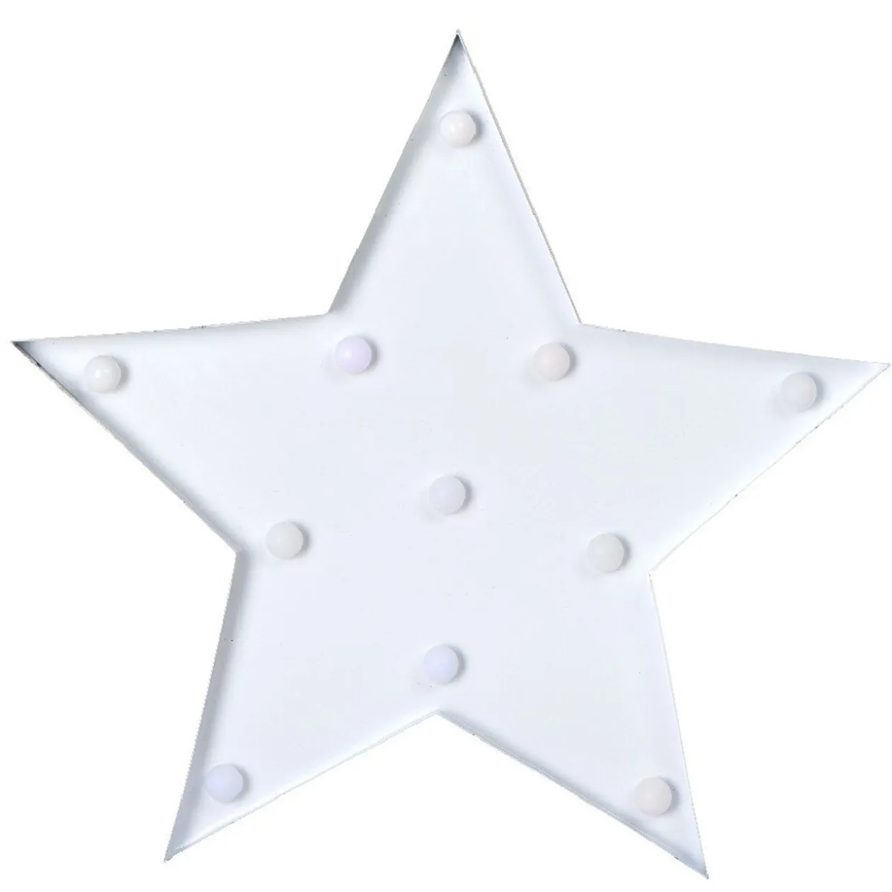 Etoile lumineuse blanche Noël à poser h. 32 cm