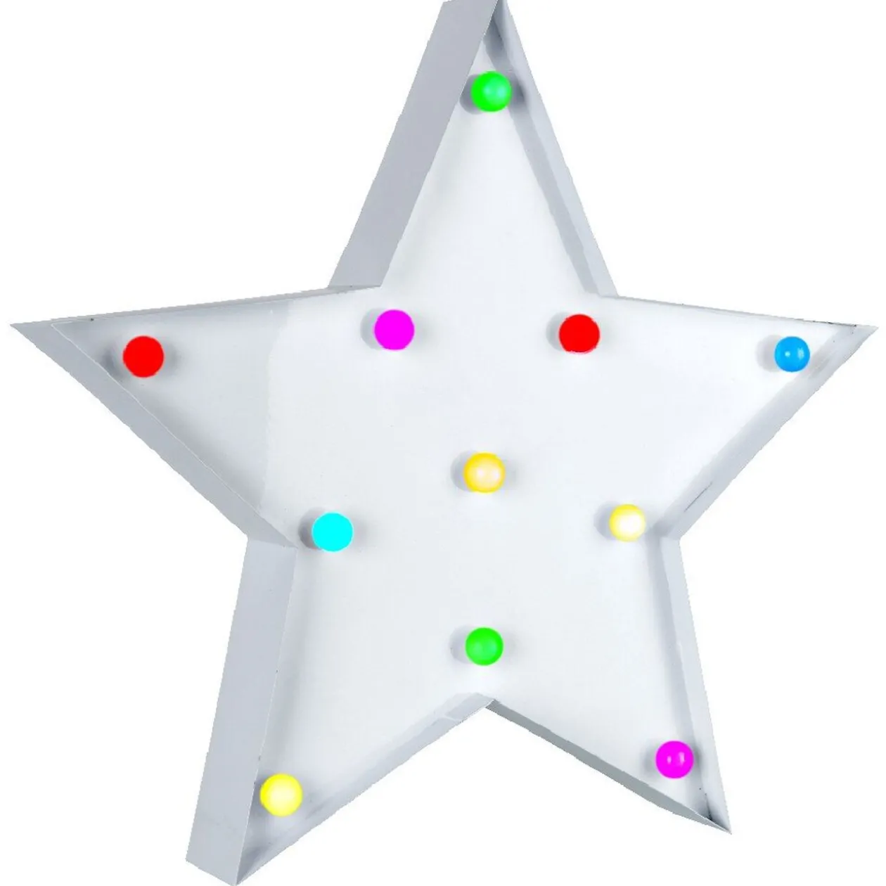 Etoile lumineuse blanche Noël à poser h. 32 cm