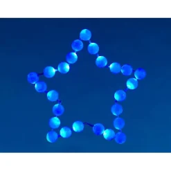 Etoile lumineuse boules blanches h. 41 cm