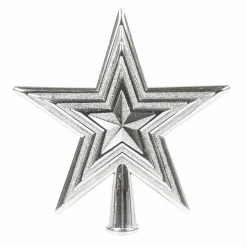 Etoile tête de sapin argentée