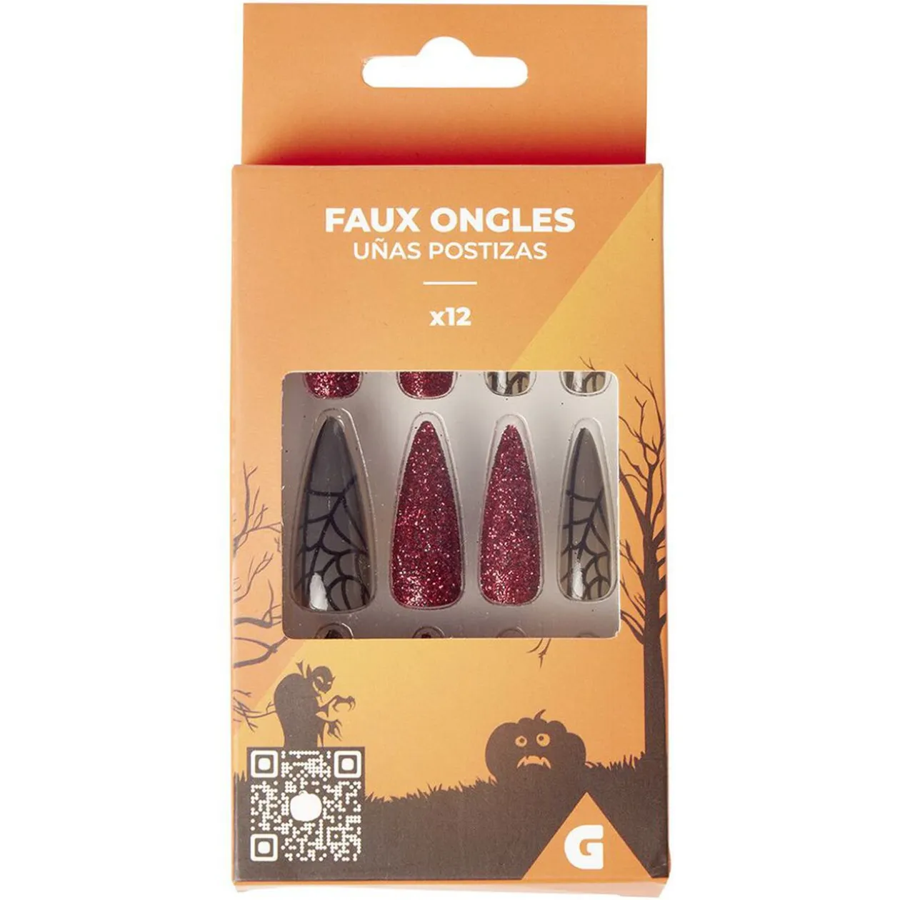 Faux ongles Halloween x12