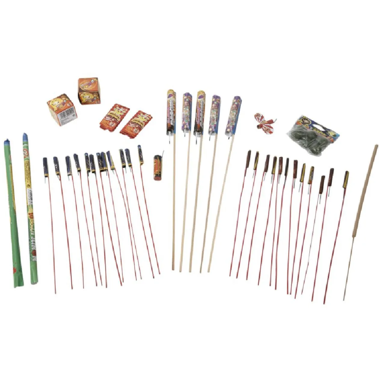 Feu d'artifice fusée mix 27 pièces