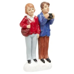 Figurine de Noël couple pour village miniature