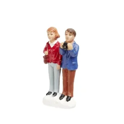 Figurine de Noël couple pour village miniature