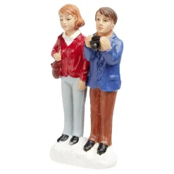 Figurine de Noël couple pour village miniature