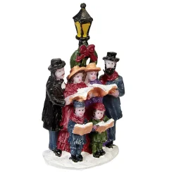 Figurine de Noël pour village miniature x9