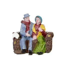 Figurine de Noël pour village miniature x9