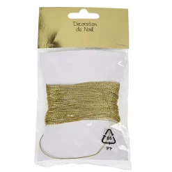Fil doré pour boules de Noël 17 m