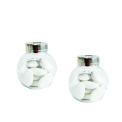 Flacon transparent à remplir x2