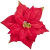 Fleur poinsettia à suspendre rouge Ø22cm