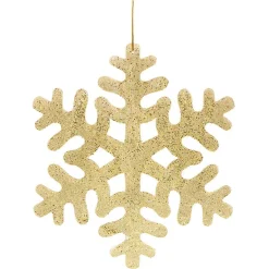 Flocon à paillettes doré XL