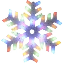 Flocon lumineux multicolore blanc