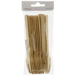 Fourchette à cocktail en bambou x12