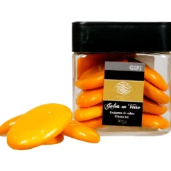 Galets décoratifs oranges