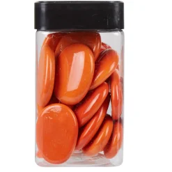 Galets décoratifs oranges