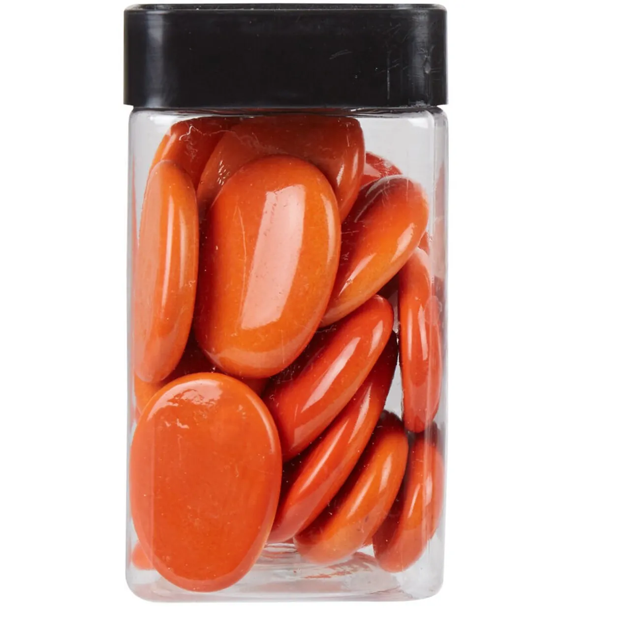 Galets décoratifs oranges