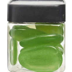 Galets décoratifs verts anis transparents