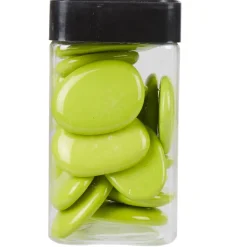 Galets décoratifs verts anis