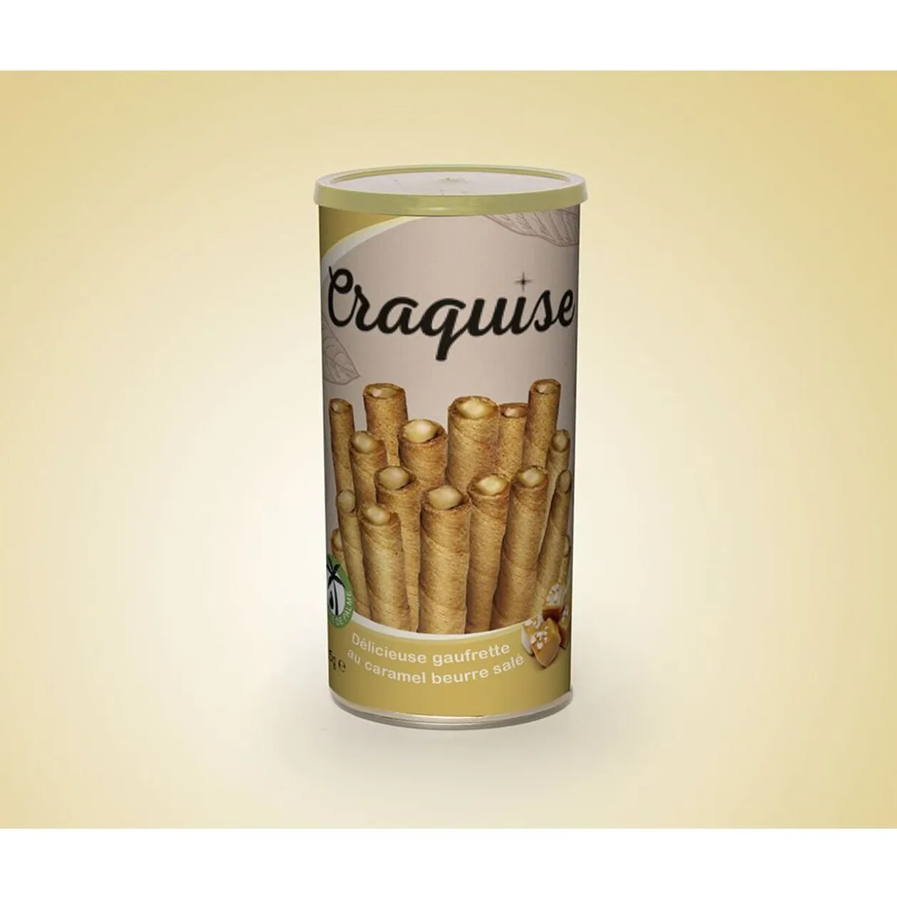 Gaufrette caramel beurre salé Craquise sans huile de palme 135gr