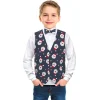Gilet et noeud papillon de Noël enfant 6/8 ans