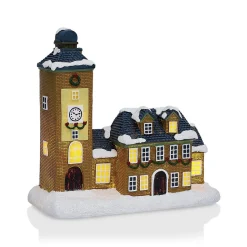 Église lumineuse de Noël nordique H21,5cm
