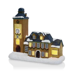 Église lumineuse de Noël nordique H21,5cm