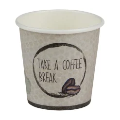 Gobelet à café en carton blanc crème 12 cl x20