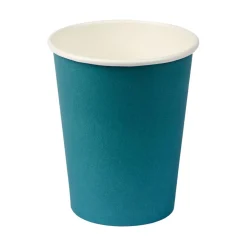 Gobelet bleu canard en carton 25 cl x12