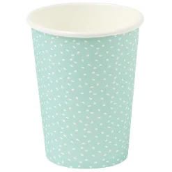 Gobelet en carton bleu et blanc x 10