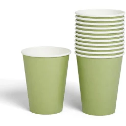 Gobelet en carton 36cl Vert olive x12