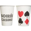 Gobelet en carton design Casino x10