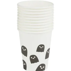 Gobelet en carton Halloween motif fantôme 25cl x10