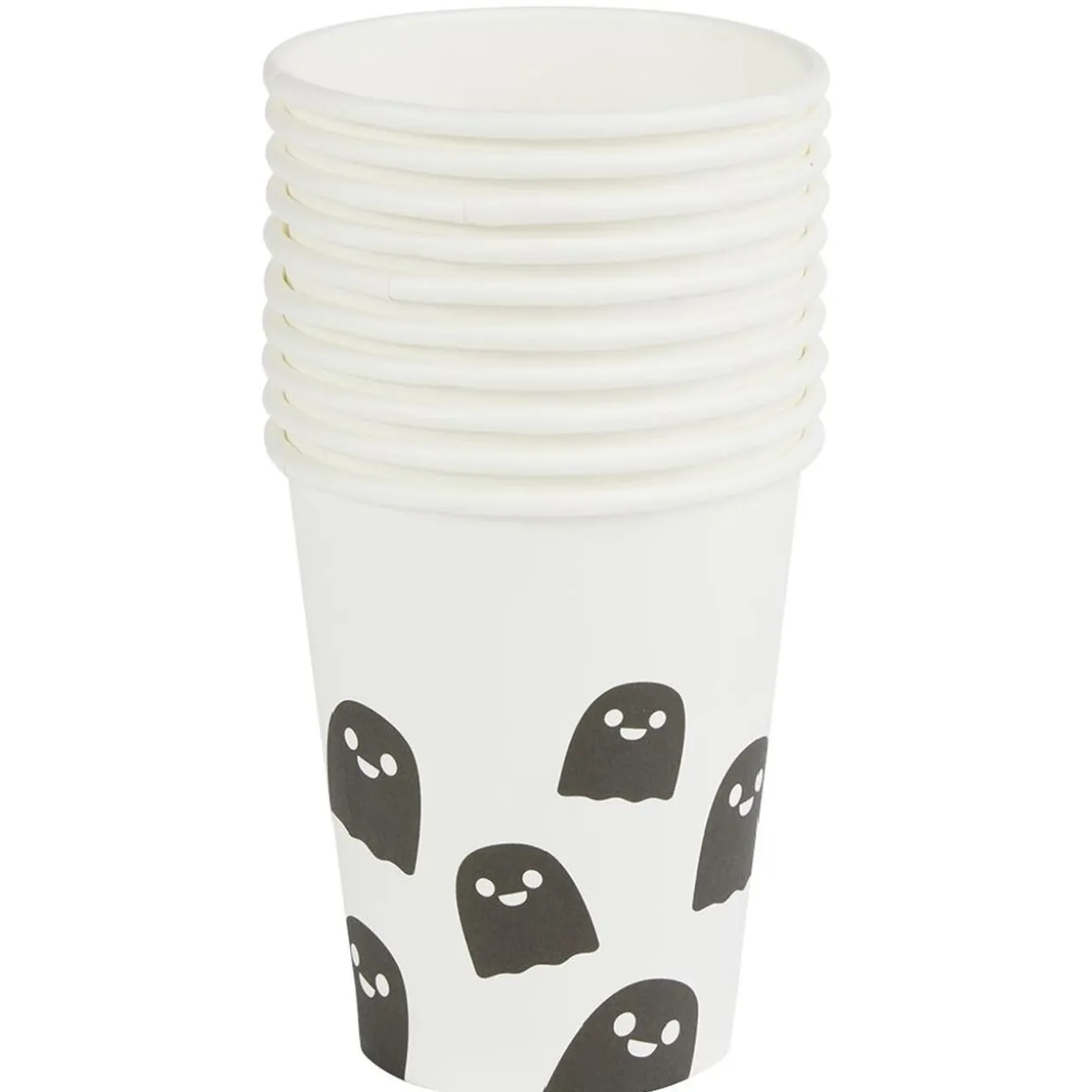 Gobelet en carton Halloween motif fantôme 25cl x10