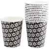 Gobelet en carton imprimé noir et blanc 24 cl x12
