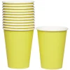 Gobelet en carton jaune 36 cl x12