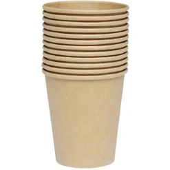 Gobelet en carton kraft marron 24 cl x12
