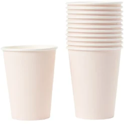 Gobelet en carton rose nude 36 cl x12