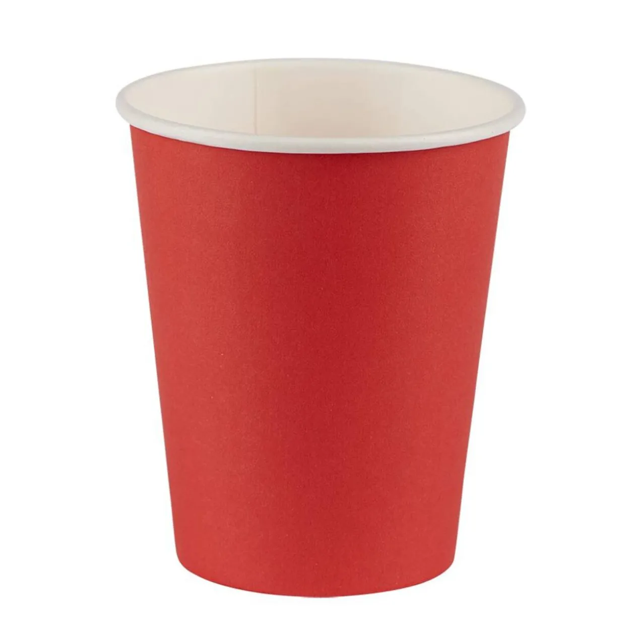 Gobelet en carton rouge et blanc 21 cl x50