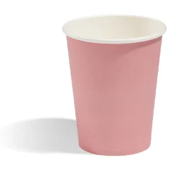 Gobelet en carton uni corail x10