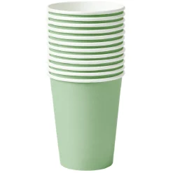 Gobelet en carton vert 25cl x12