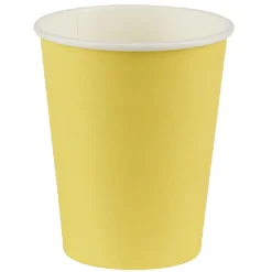 Gobelet jaune en carton 25 cl x12