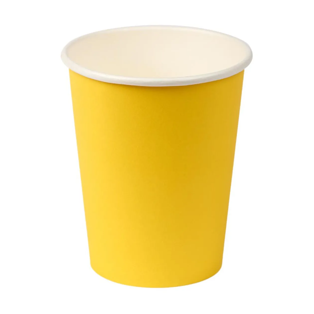 Gobelet jaune en carton 25 cl x12