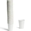 Gobelet jetable en carton uni blanc x50